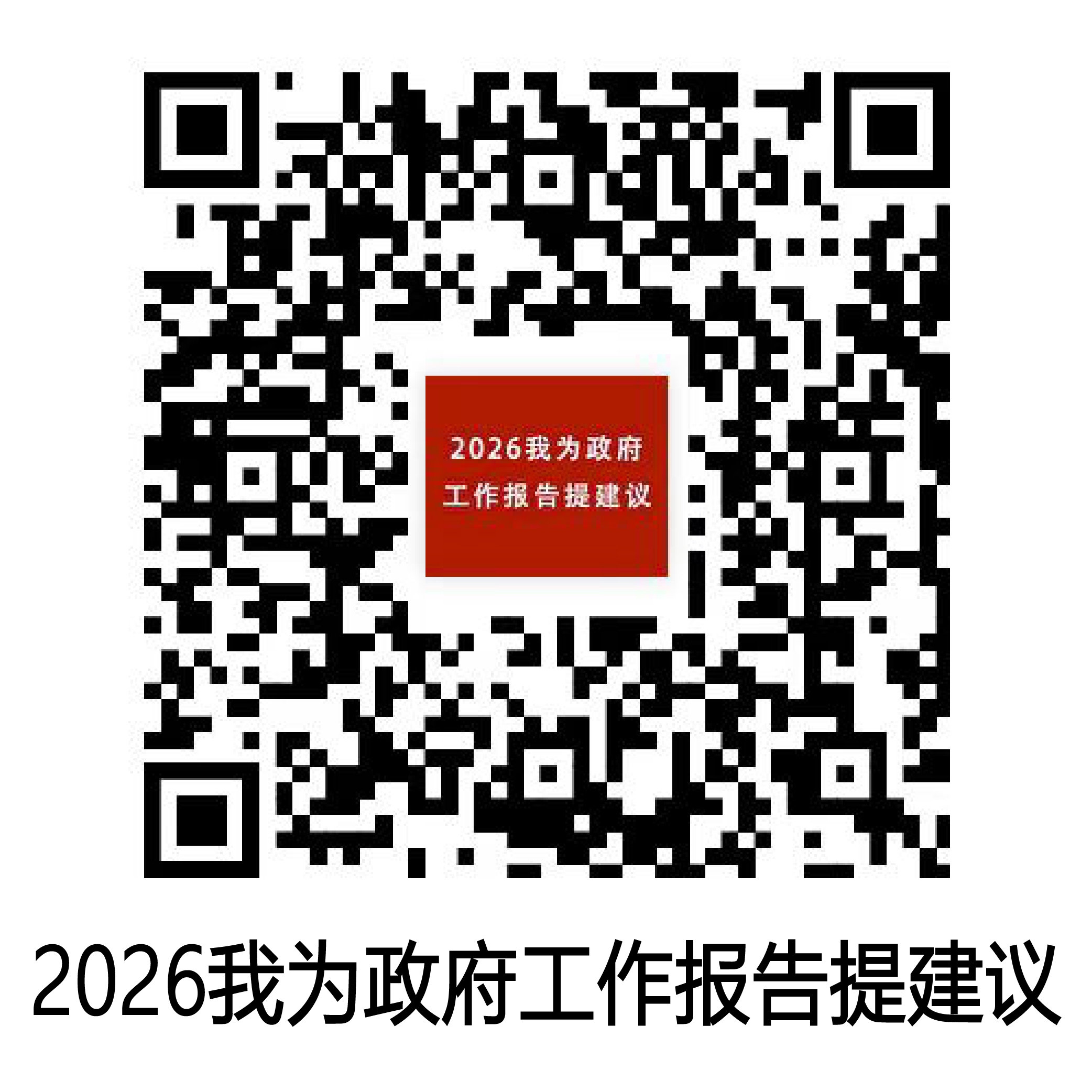 2026我为政府工作报告提建议